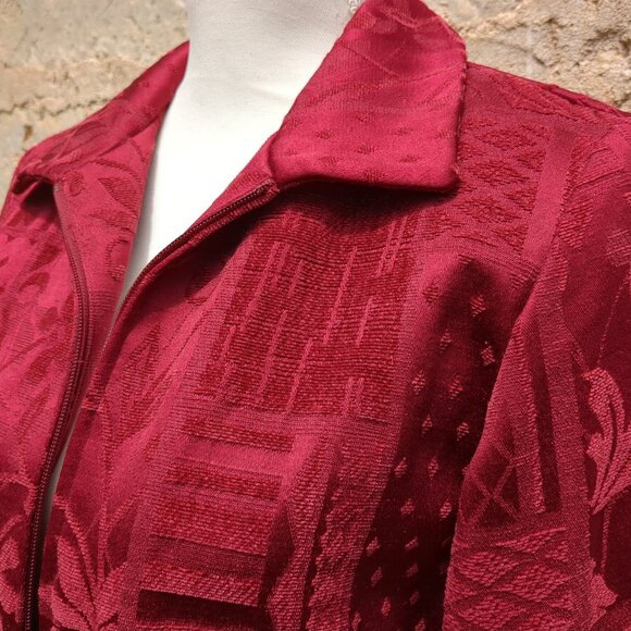 Red Renaissance Jacket with Zipper PS - Picture 2 of 10